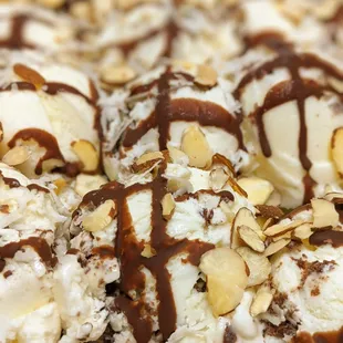 Almond Joy ice cream, creamy and delicious. A great dessert, any time of the year