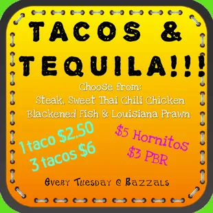 tacos and tequila