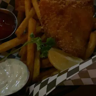 seafood, fish and chips, food, fish