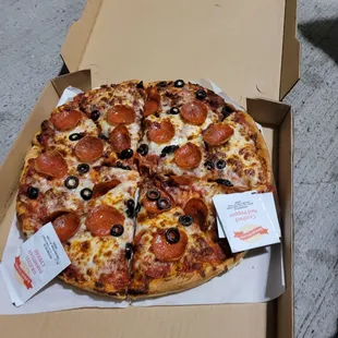 a pizza in a box