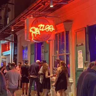 people standing outside