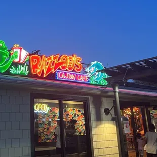 Outside of the restaurant