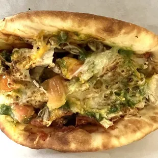 Vegan chicken el pesto pizza wrap..new item *