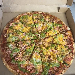 Vegan sicilian large pizza top seller.