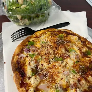 Lunch combo $13 (w/tax $14.40). Like the Caesar salad dressing!