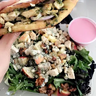 Laurel Salad &amp; Pesto wrap with chicken