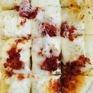 Garlic bread with touch of bacon crumble..... It takes to next level ... Should try... It ...