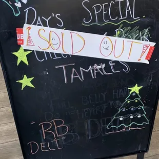 Today the tamales were sold out but tomorrow there will be more we are waiting for you  thank you for your preference