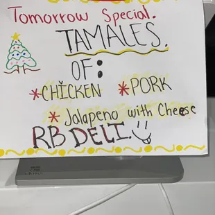 We are waiting for you tomorrow, December 14, 2023, come try the delicious tamales.