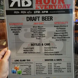 January 2023 menu
