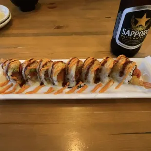 Spicy Crunch with a side of Sapporo