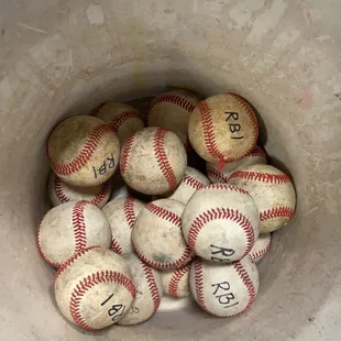 Real baseballs
