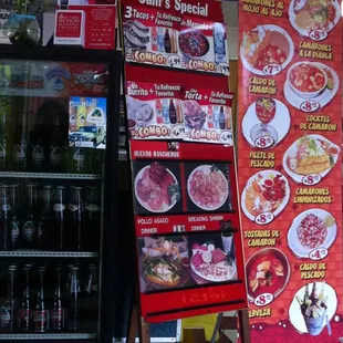 a display of food items for sale