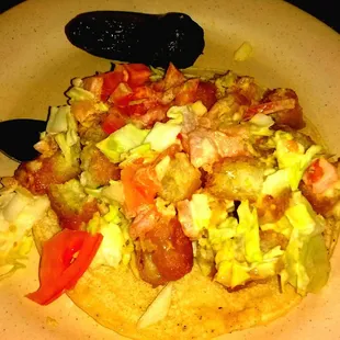 Fish Taco. Decent size for $3 but I've had better elsewhere. Good if you wash it down with a ice cold Corona Beer!