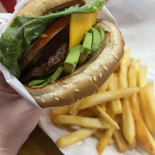 Jr. Cheeseburger + avocado