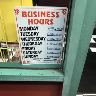 Business hours