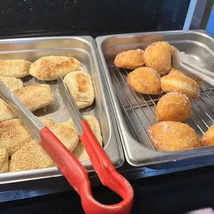 Sesame pocket and donuts