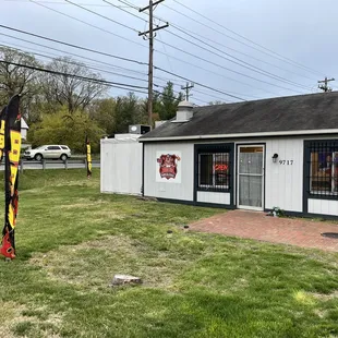 outside