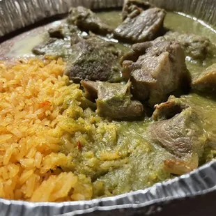 Chile Verde. Pretty tough this time.