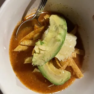 Chicken Tortilla Soup.  It is so fire!!!