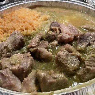 Chile Verde. Looks like shit.  Tastes so good!!