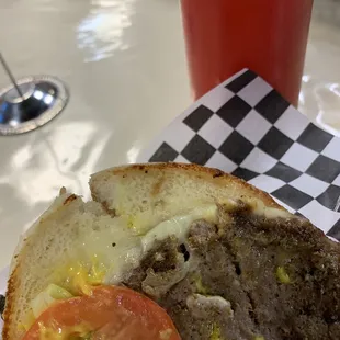 Medium burger, very little meat , dry bun