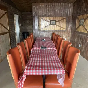 A whole family or private party dining area...