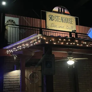 This is the entrance to the best lil Steakhouse , Bar , and Grill in the heart of the valley !