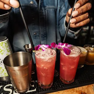 Crafted Cocktails being made!