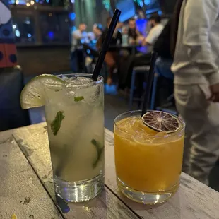 Mango Margarita and Mojito