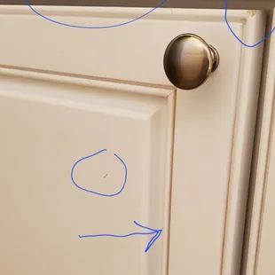 a close up of a door handle