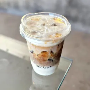 Marble Latte: fine robusta espresso with house-made sweet cream