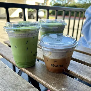 Sesame Matcha Latte