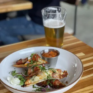 Heirloom tomato flatbread