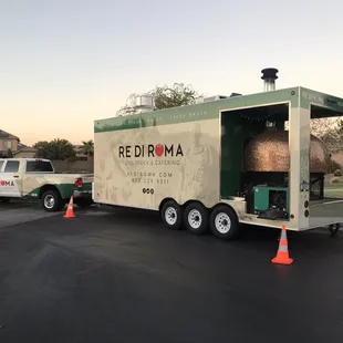 a delivery truck and a delivery truck