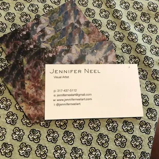 Artist card Jennifer Neil