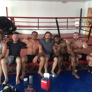 Coach always trying to stay sharp and continuing to learn from champions and best around. Rich Franklin Chris Curtis Taylor Ruscin.