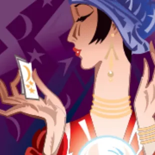 Rocky Mountain Palm card and crystal ball reader