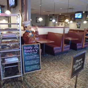 The dining room, view on the right from the front entryway.