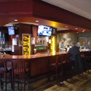 The bar, view on the left from the front entryway.