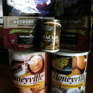 Some of the products we bought.