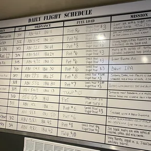 Daily Flight options