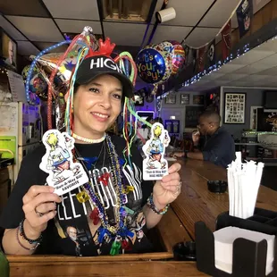 &quot;Run-A-Way Bill&quot; was here! with favorite bartender &quot;Dawn&quot;