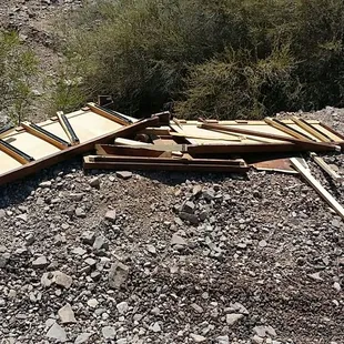 What RSG pitched from truck into bushes