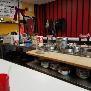 sushi and sashimi, interior