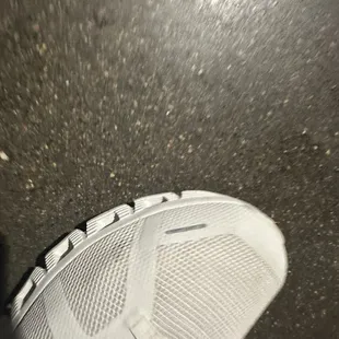 My damaged shoes from the server.