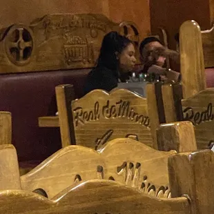 Eating while rolling up the silverware??? Super sanitary for-sure!