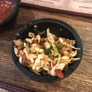The cabbage pico - I took too many bites before I took the picture.