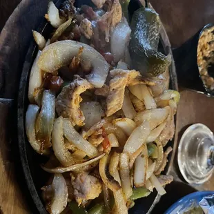 Chicken fajitas