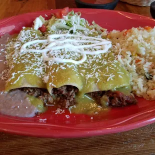Enchiladas verde